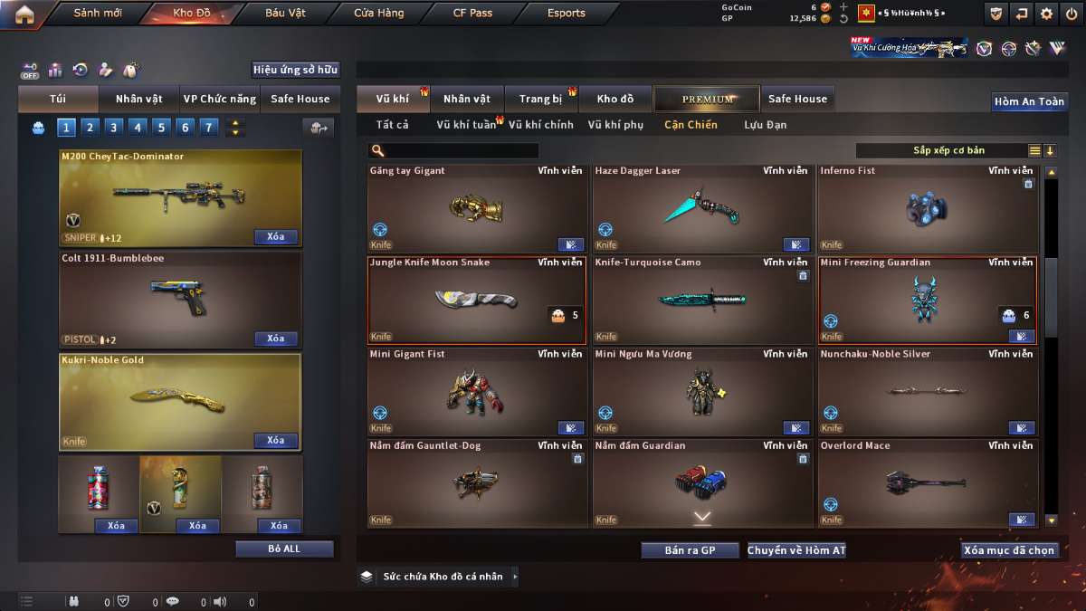 shop acc cf uy tin gia re